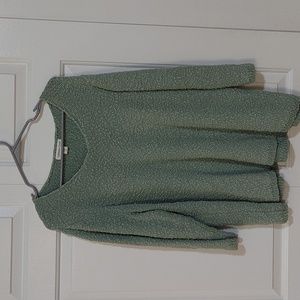 🌸Coldwater Creek Heavy Slub Yarn Knit Cotton Sweater Shirt 2X